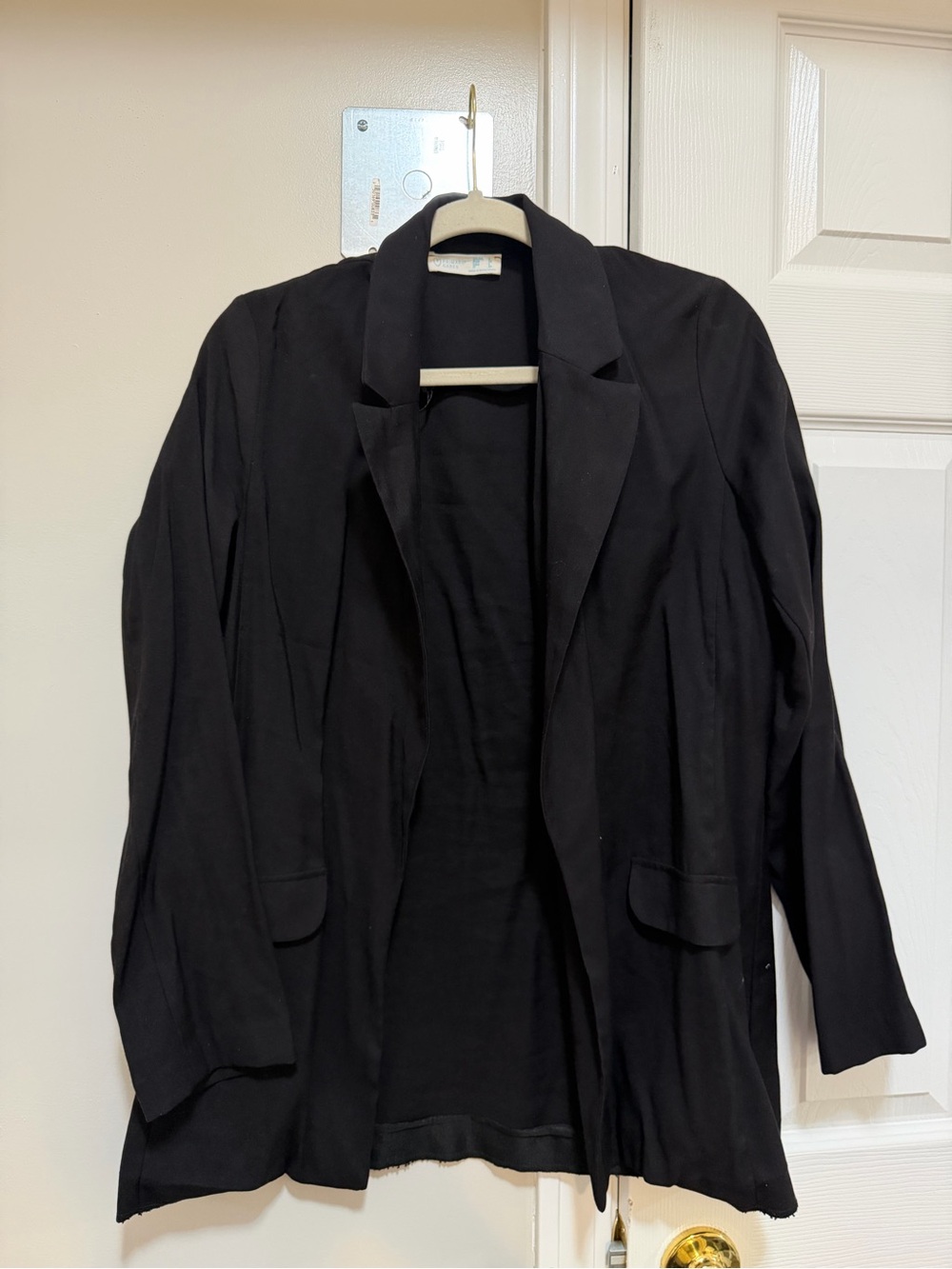 Black Women’s Open-Front Blazer Jacket